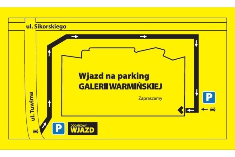 Galeria Warmińska uruchomiła nowy wjazd