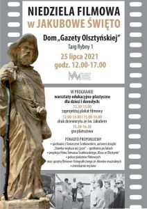 „Niedziela filmowa w Jakubowe święto” z Muzeum Warmii i Mazur