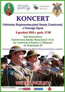 Orkiestra Reprezentacyjna Straży Granicznej zagra w Olsztynie