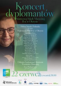 Koncert dyplomantów PSM II st. już w czwartek w filharmonii