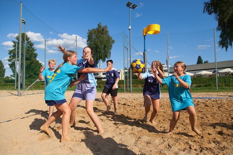 III Ukiel Beach Kids Korfball Cup rozegrano na boiskach  plaży miejskiej